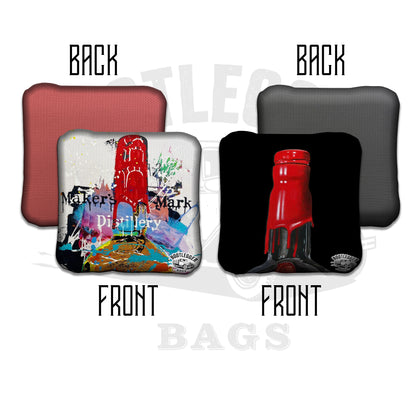Makers Mark Fan Art Cornhole Bags