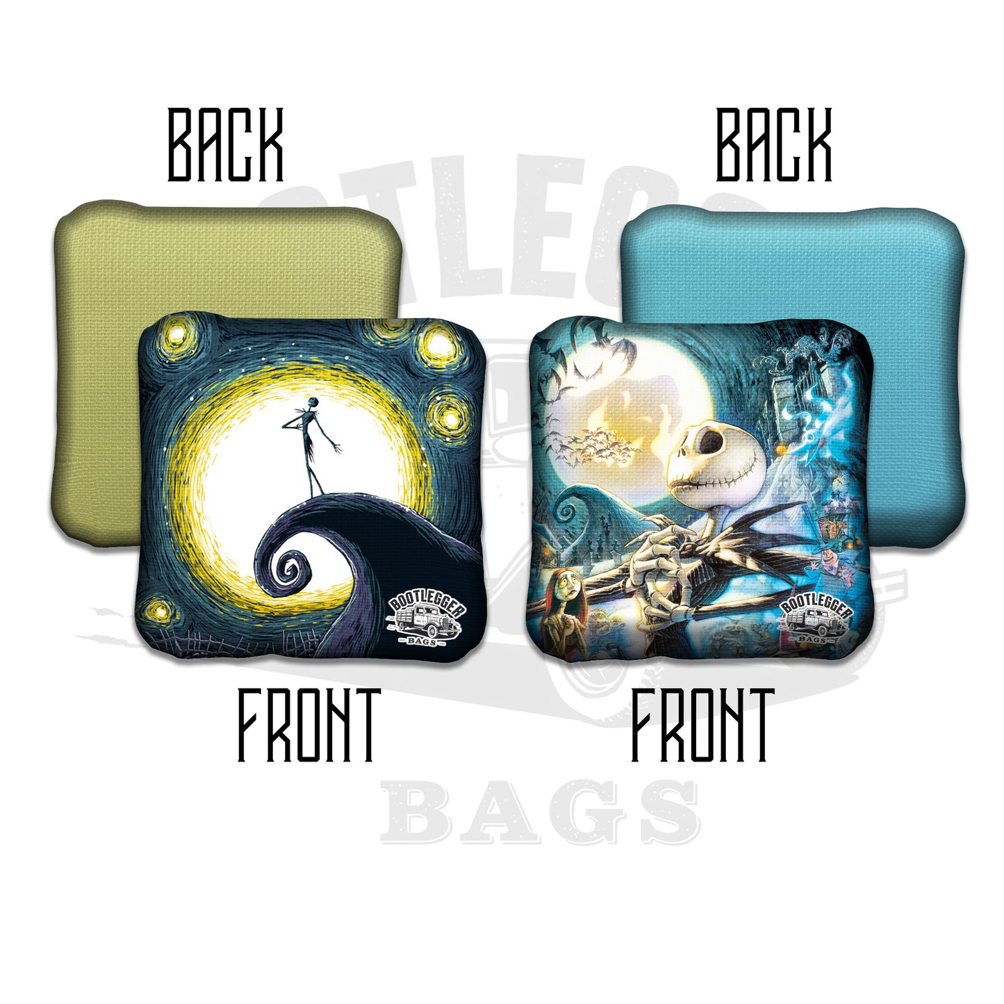 Nightmare Before Christmas Fan Art Cornhole Bags