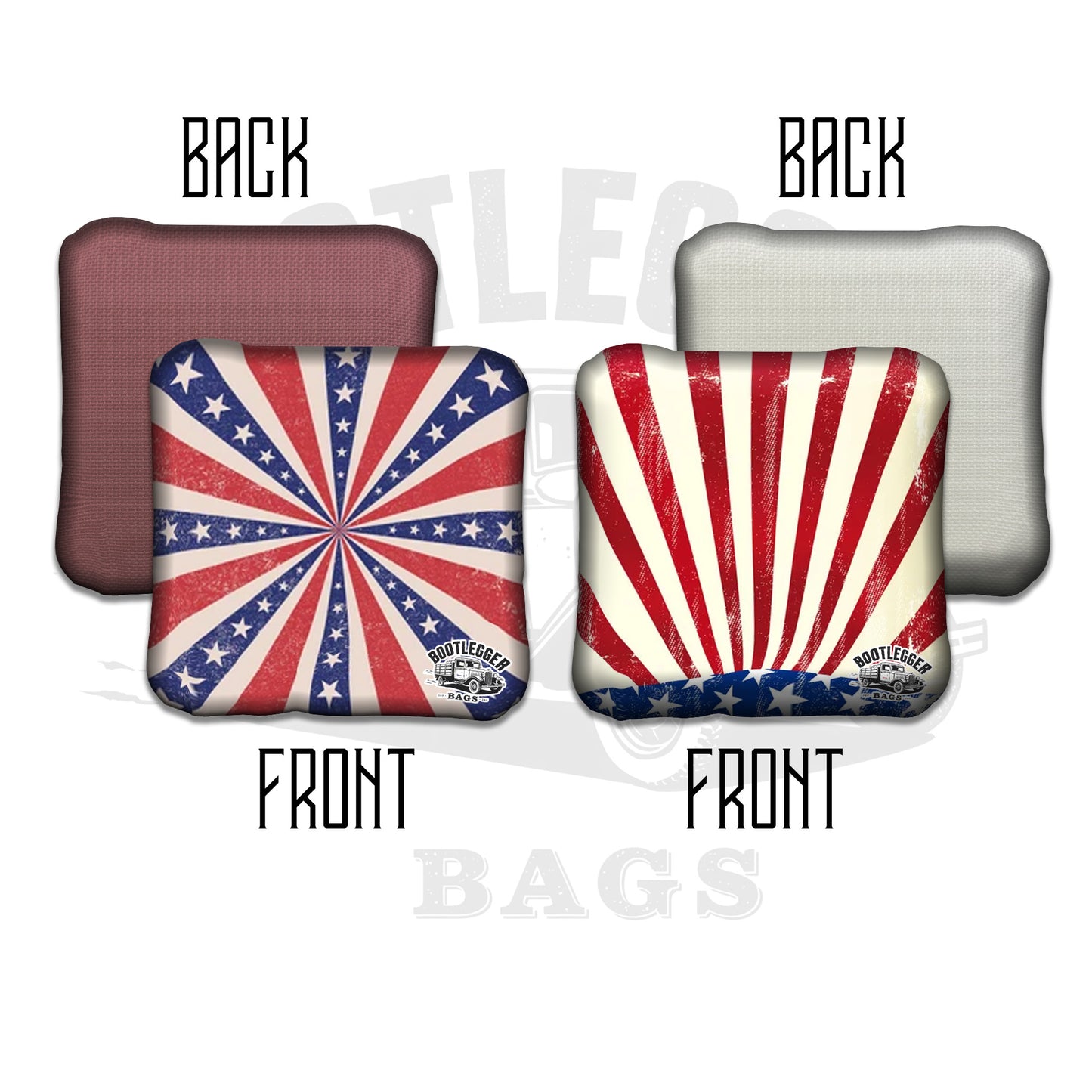 American Flag Striped Pattern Cornhole Bags