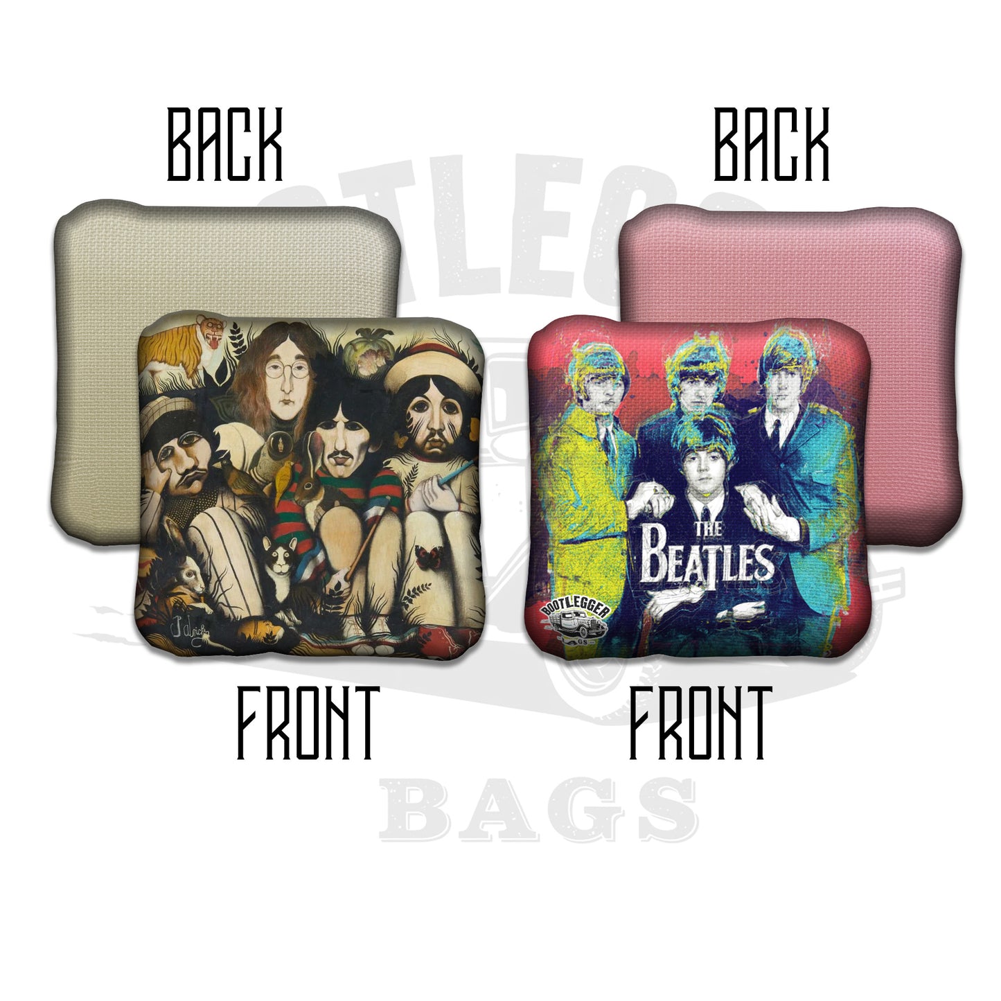 The Beatles Fan Art Cornhole Bags