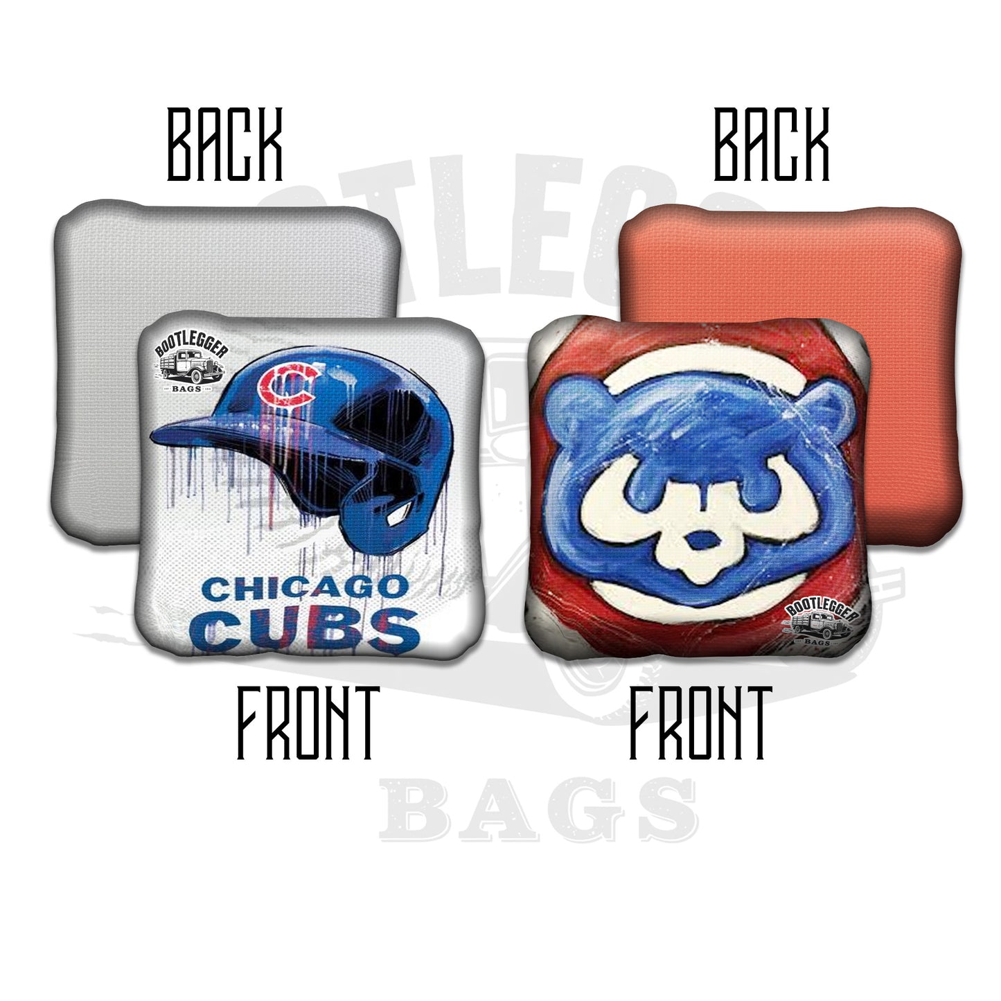 Chicago Cubs Fan Art Cornhole Bags
