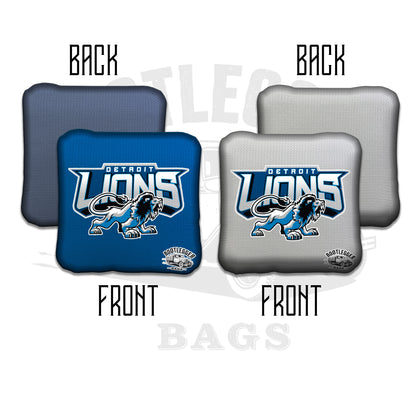 Detroit Lions Fan Art Cornhole Bags