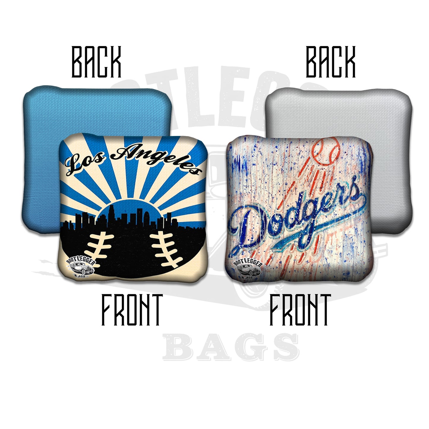LA Dodgers Fan Art Cornhole Bags