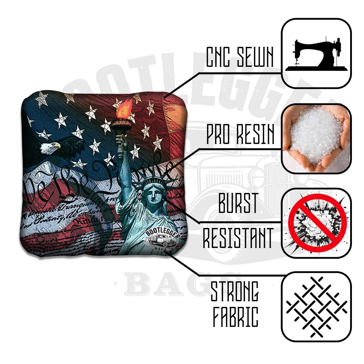 We the People Patriotic Cornhole Bags