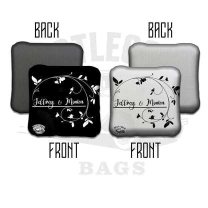 Wedding Bride and Groom First Name Cornhole Bags