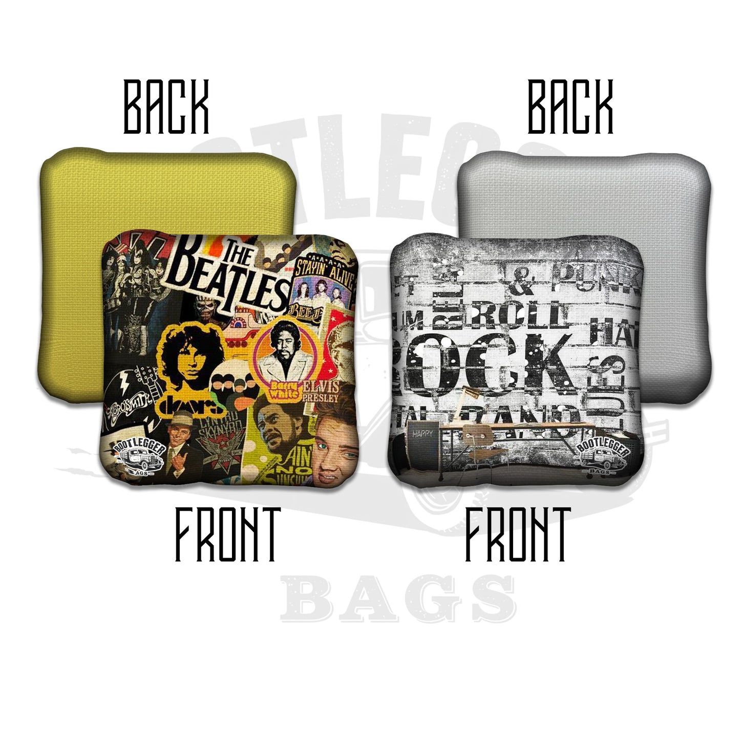 Rock N Roll Themed Cornhole Bags