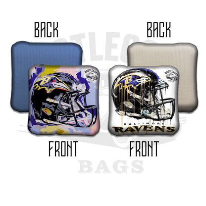 Baltimore Ravens Fan Art Cornhole Bags