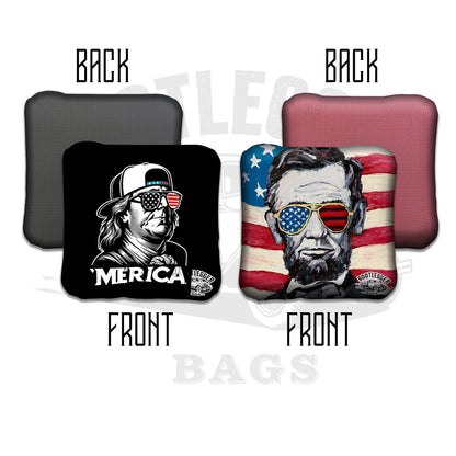 Franklin and Lincoln Cornhole Bags