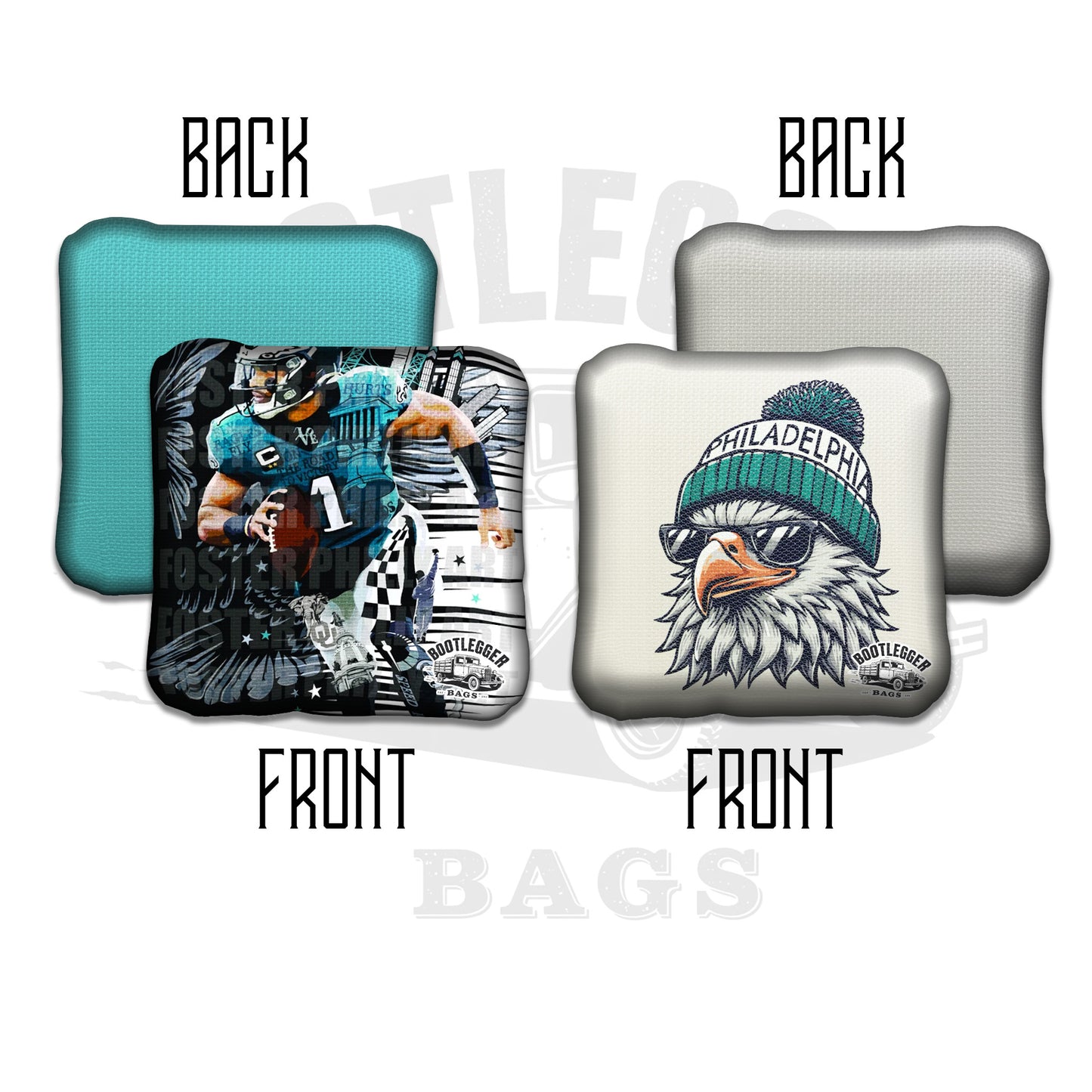 Philadelphia Eagles Fan Art Cornhole Bags