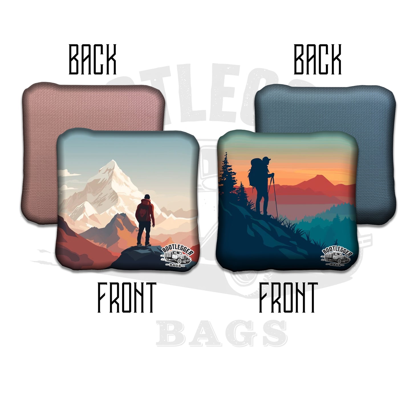 Hiking Mountains Cornhole Bags