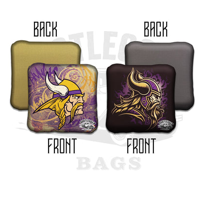 Minnesota Viking Fan Art Cornhole Bags