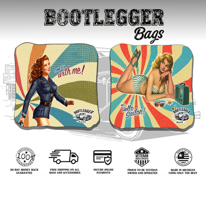 Pin-Up Girls Retro Cornhole Bags