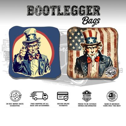 Uncle Sam I Want You Cornhole Bags