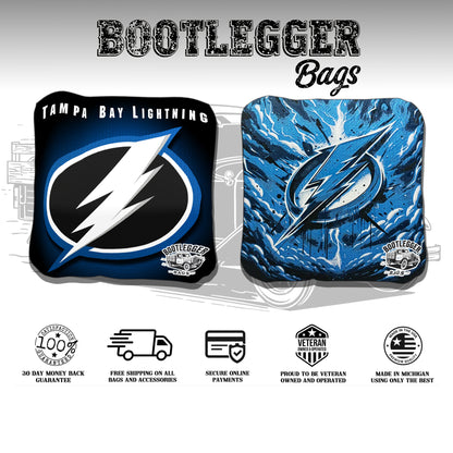 Tampa Bay Lightning Fan Art Cornhole Bags