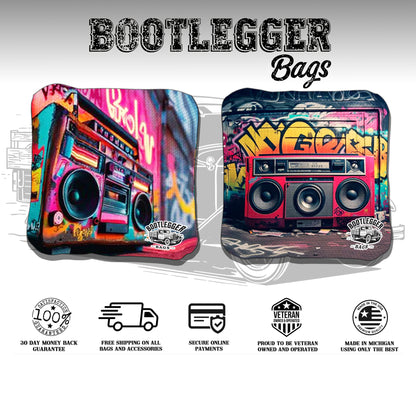 Street Music Retro Stereo Cornhole Bags
