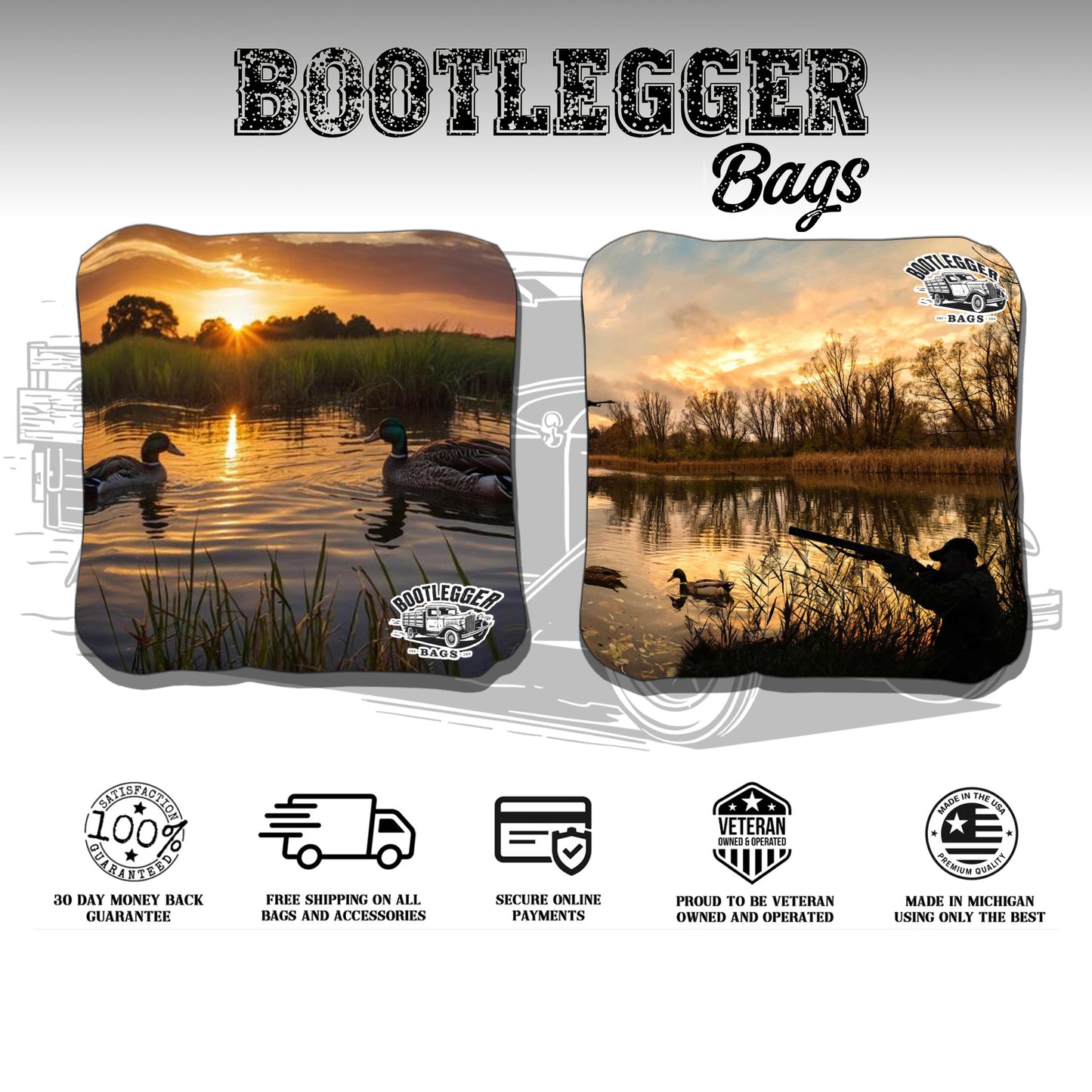 Duck Hunting Cornhole Bags