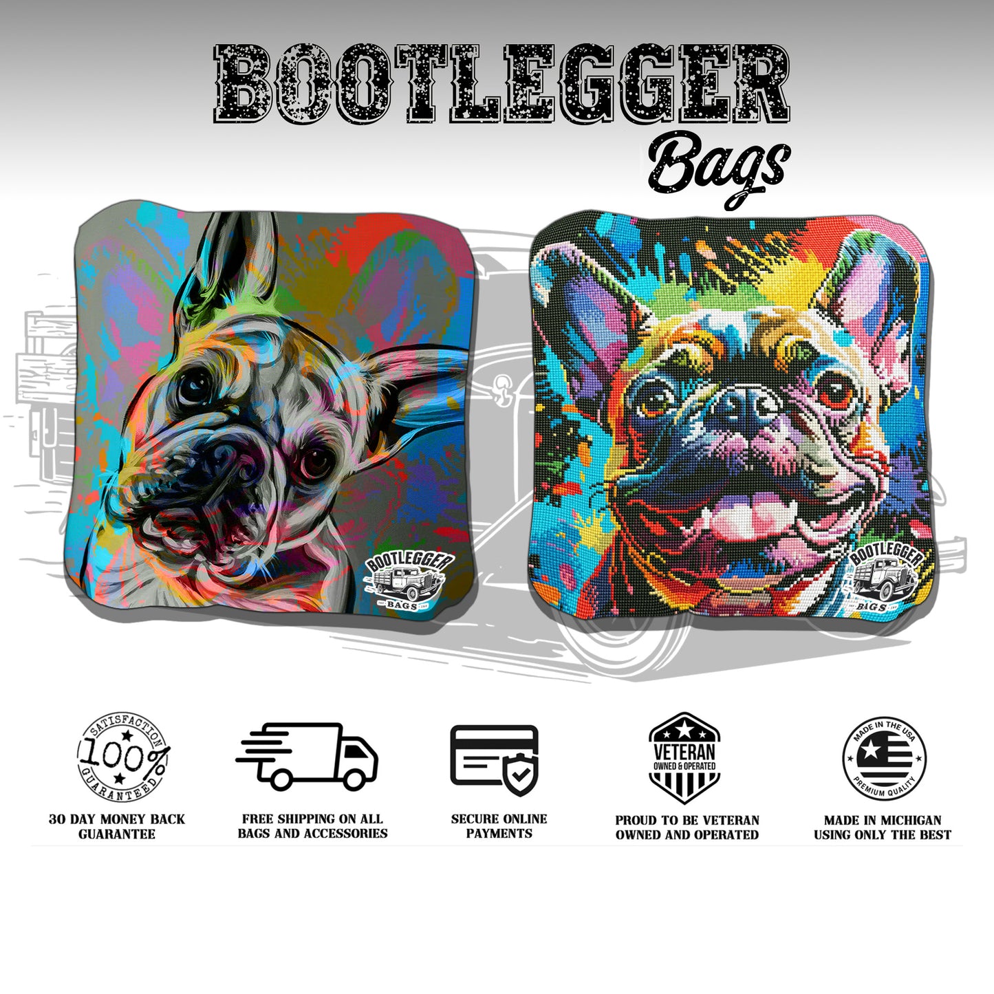 French Bulldog Cornhole Bags