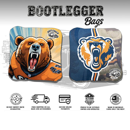 Chicago Bears Fan Art Cornhole Bags