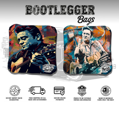 Johnny Cash Fan Art Cornhole Bags