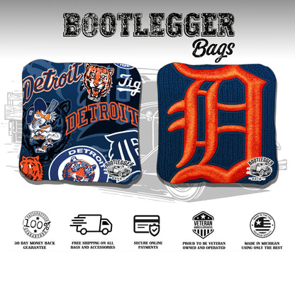 Detroit Tigers Fan Art Cornhole Bags