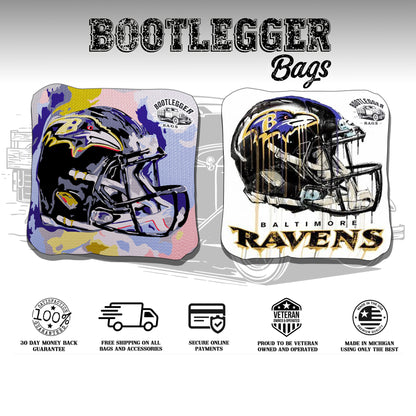 Baltimore Ravens Fan Art Cornhole Bags