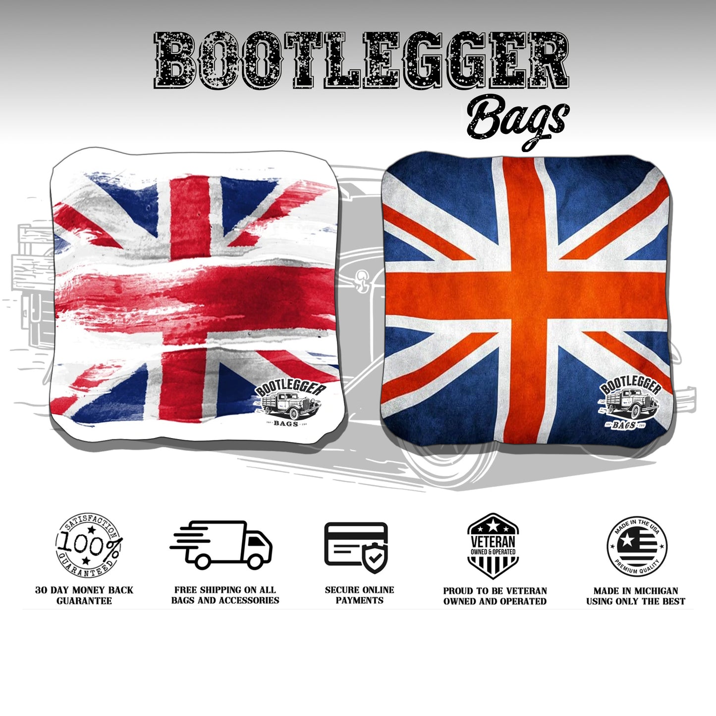 British Flag Cornhole Bags