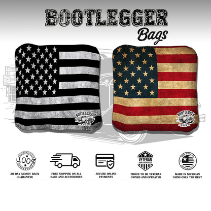 Weathered American Flag Cornhole Bags