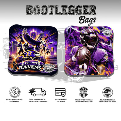 Baltimore Ravens Fan Art cornhole Bags