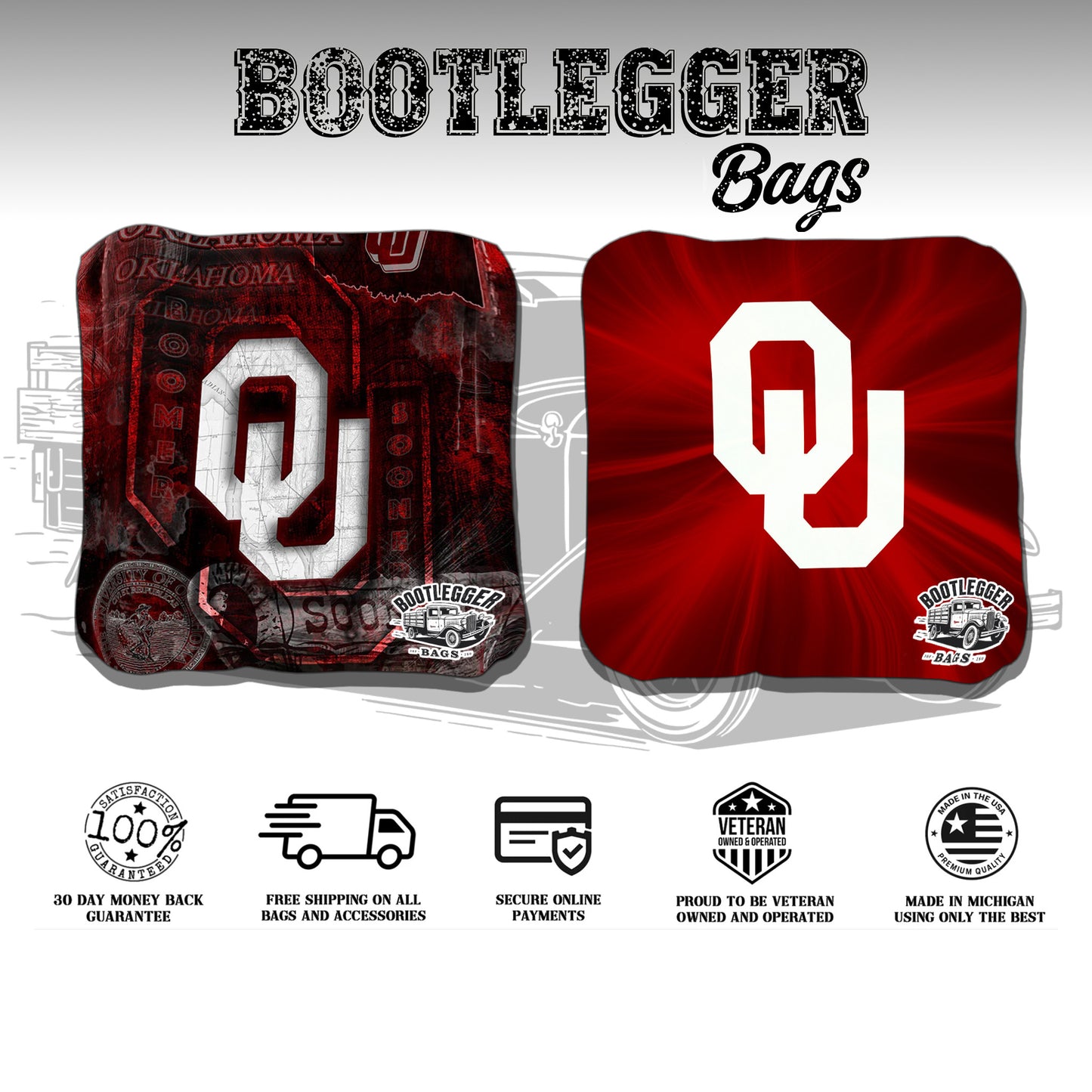 Oklahoma Sooners Cornhole Bags