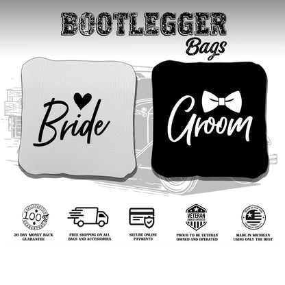 Bride and Groom His and Her Cornhole Bags