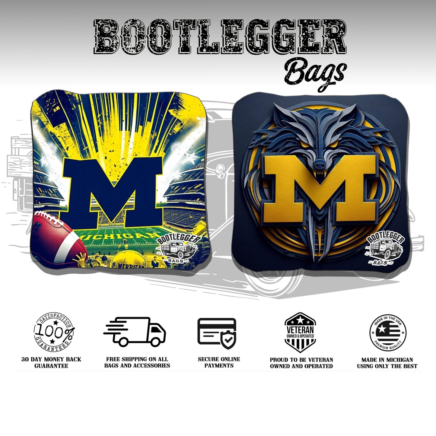 University of Michigan Cornhole Bags