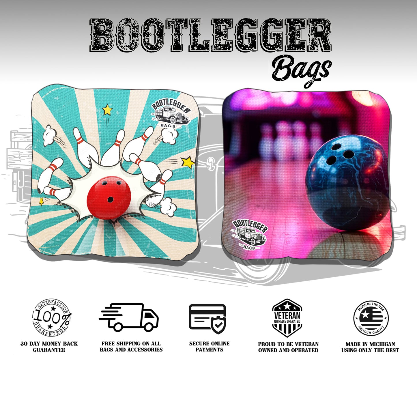 Bowling Cornhole Bags