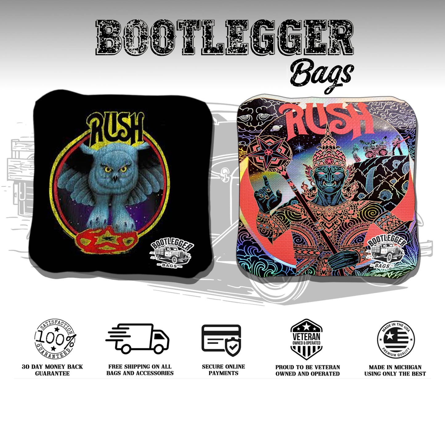 Rush Fan Art Cornhole Bags