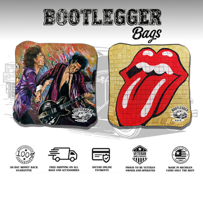 Rolling Stones Fan Art Cornhole Bags