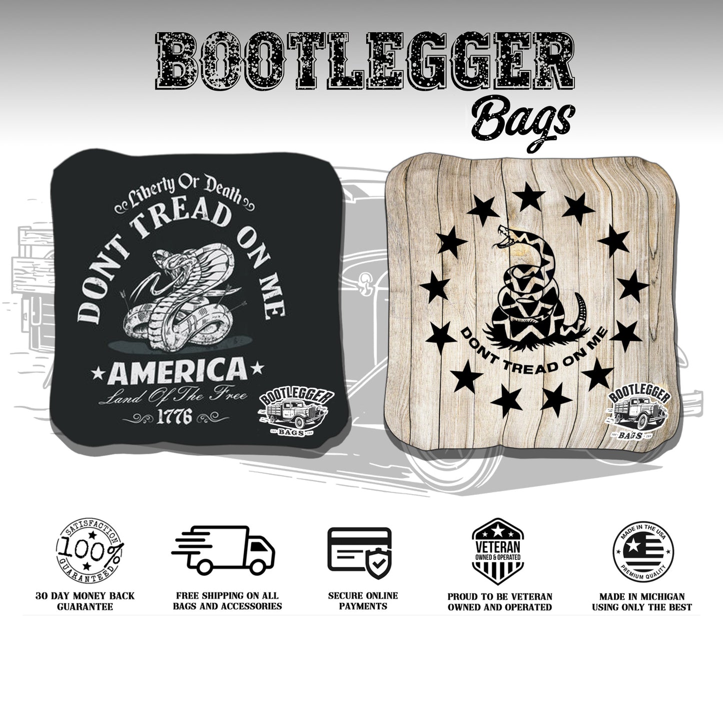 Dont Tread on Me Cornhole Bags