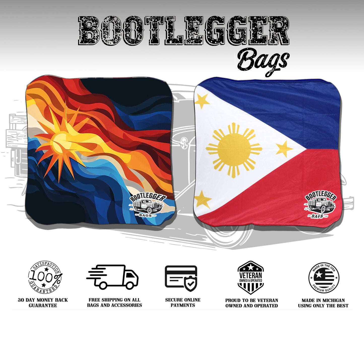 Philippine Flag Cornhole Bags
