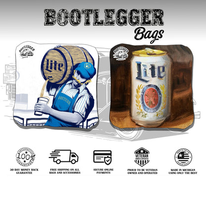 Miller Lite Fan Art Cornhole Bags