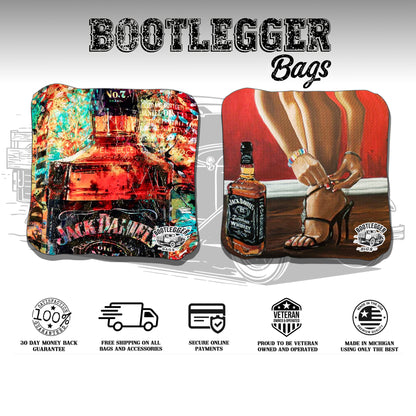 Jack Daniels Fan Art Cornhole Bags