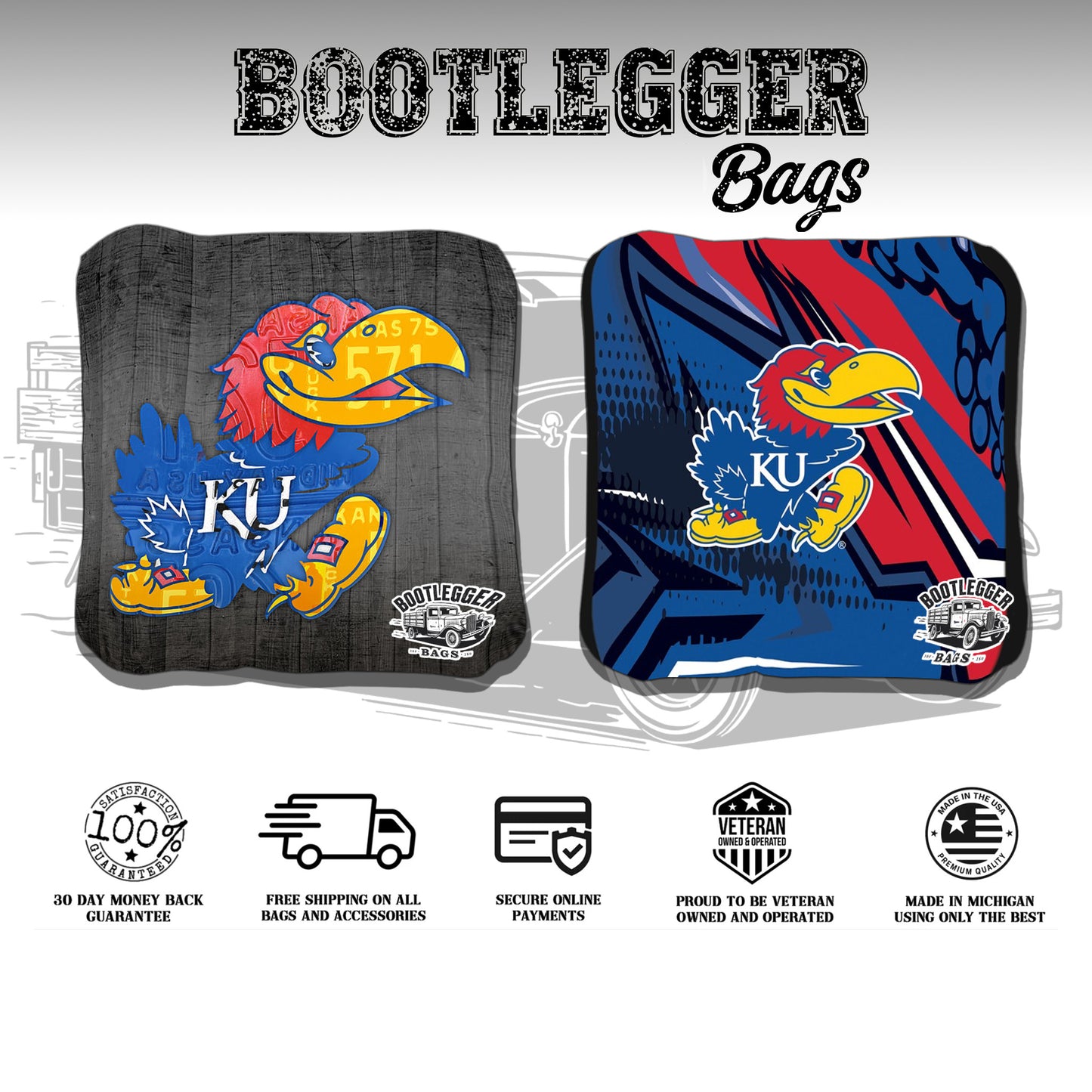 Kansas Jayhawks Cornhole Bags