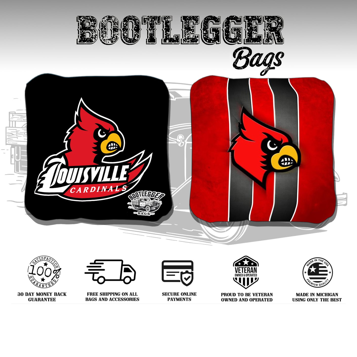Louisville Cardinals Cornhole Bags