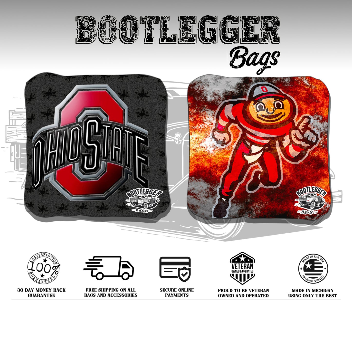 Ohio State Cornhole Bags