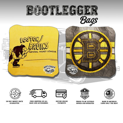 Boston Bruins Fan Art Cornhole Bags