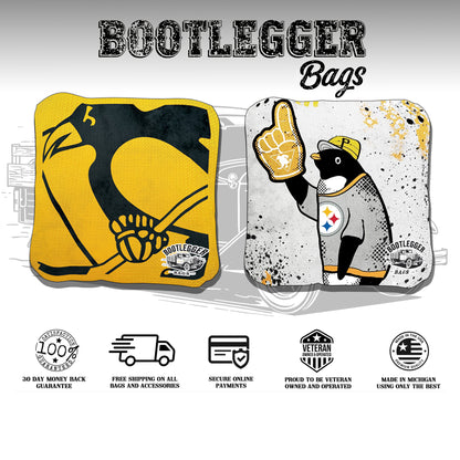 Pittsburgh Penguins Fan Art Cornhole Bags