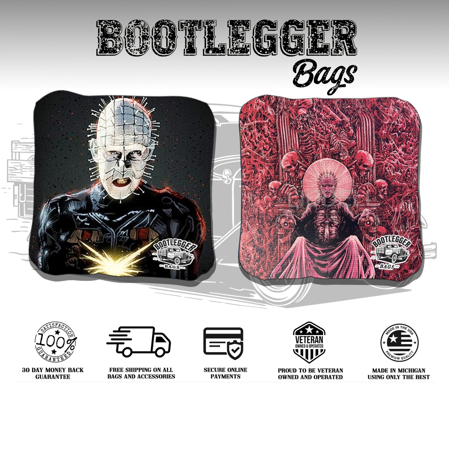 Hellraiser Fan Art Cornhole Bags