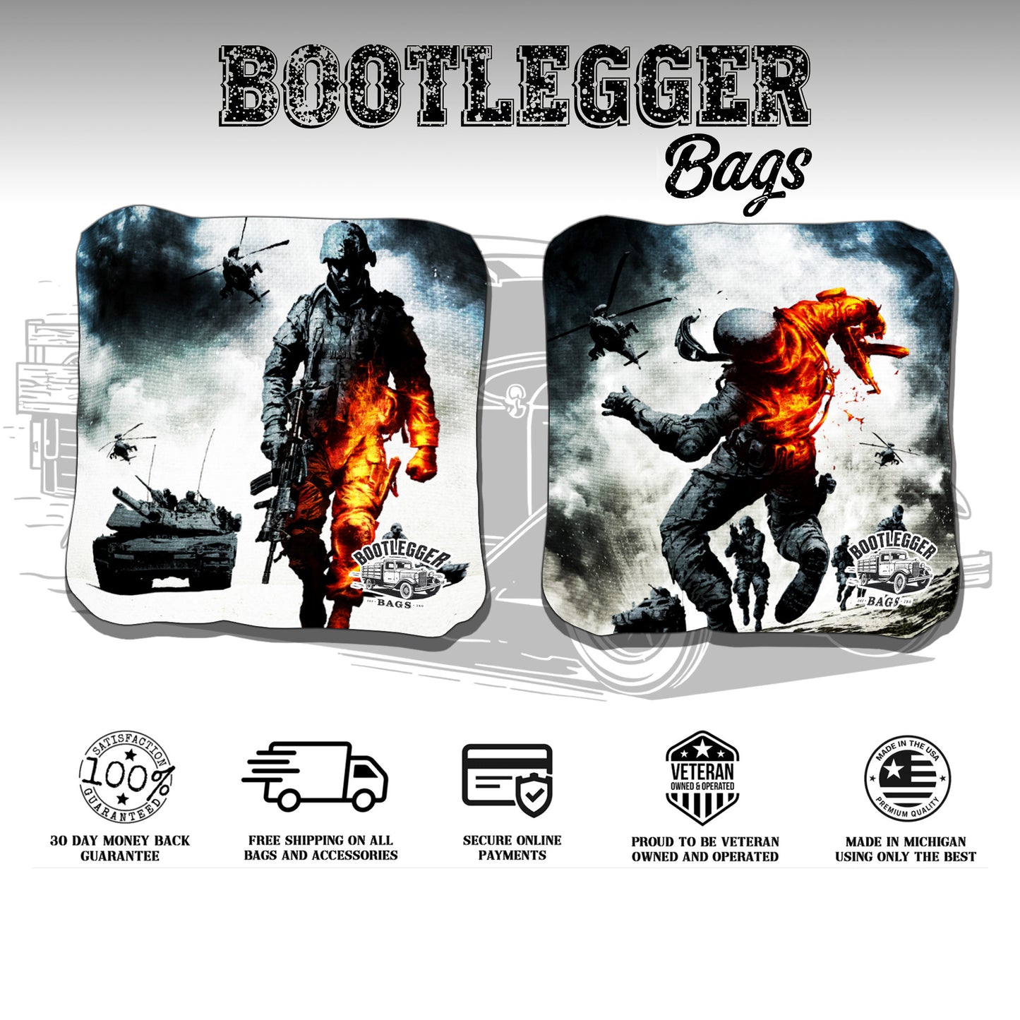 Battlefield Bad Company Cornhole Bags