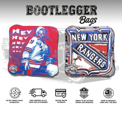 New York Rangers Fan Art Cornhole Bags