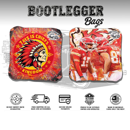 Kansas City Chiefs Fan Art Cornhole Bags