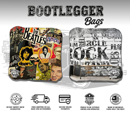 Rock N Roll Themed Cornhole Bags