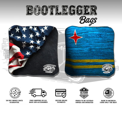Arab and American Flag Cornhole Bags