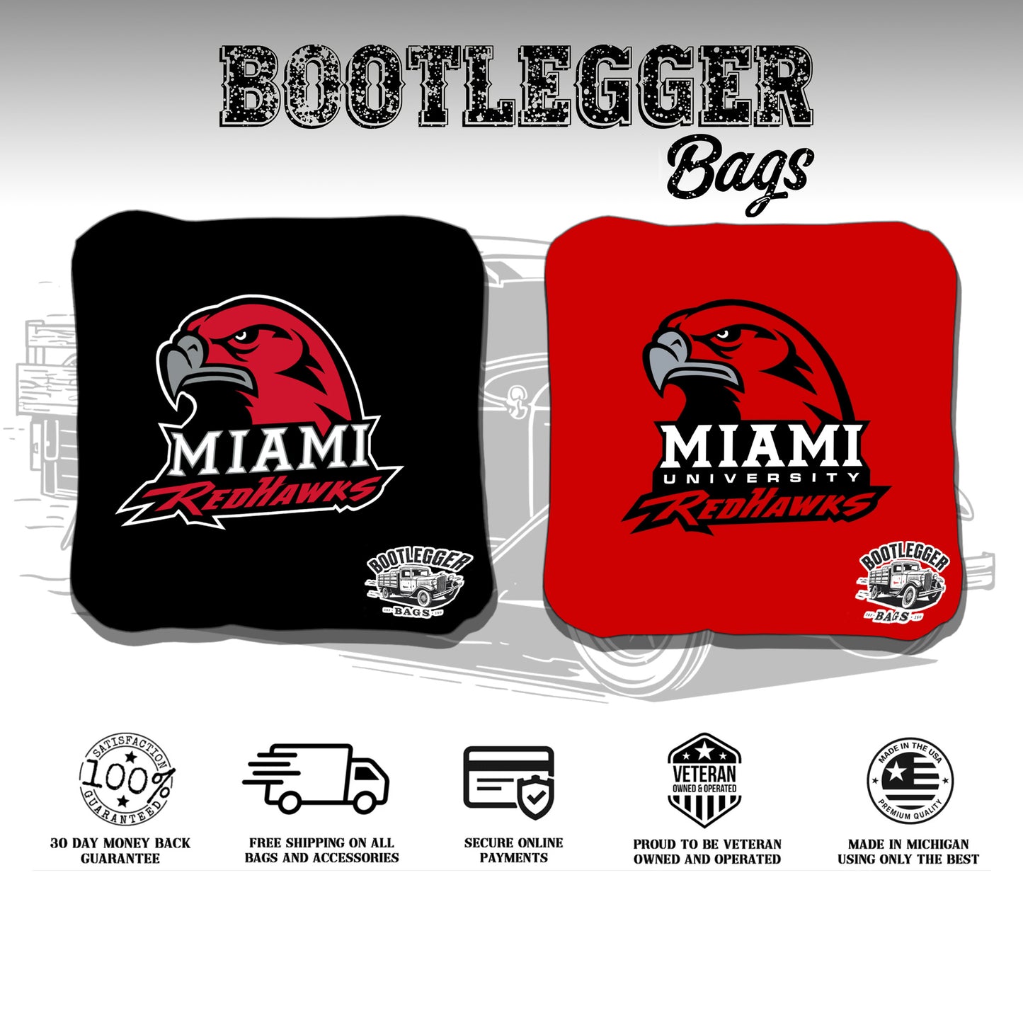 Miami University Cornhole Bags